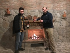 Paul and Beka at his Vellino wine cellar