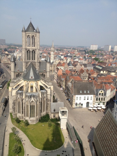 View from the Ghent (Belgium) Tower (2013(